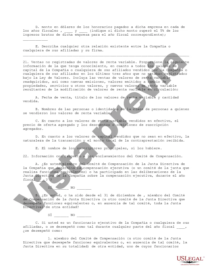 Preview Cuestionario para directores no empleados