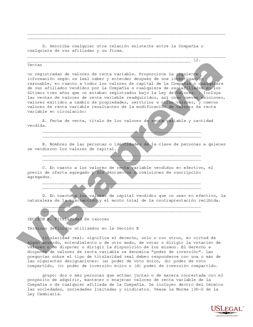 Preview Cuestionario completo para accionistas vendedores