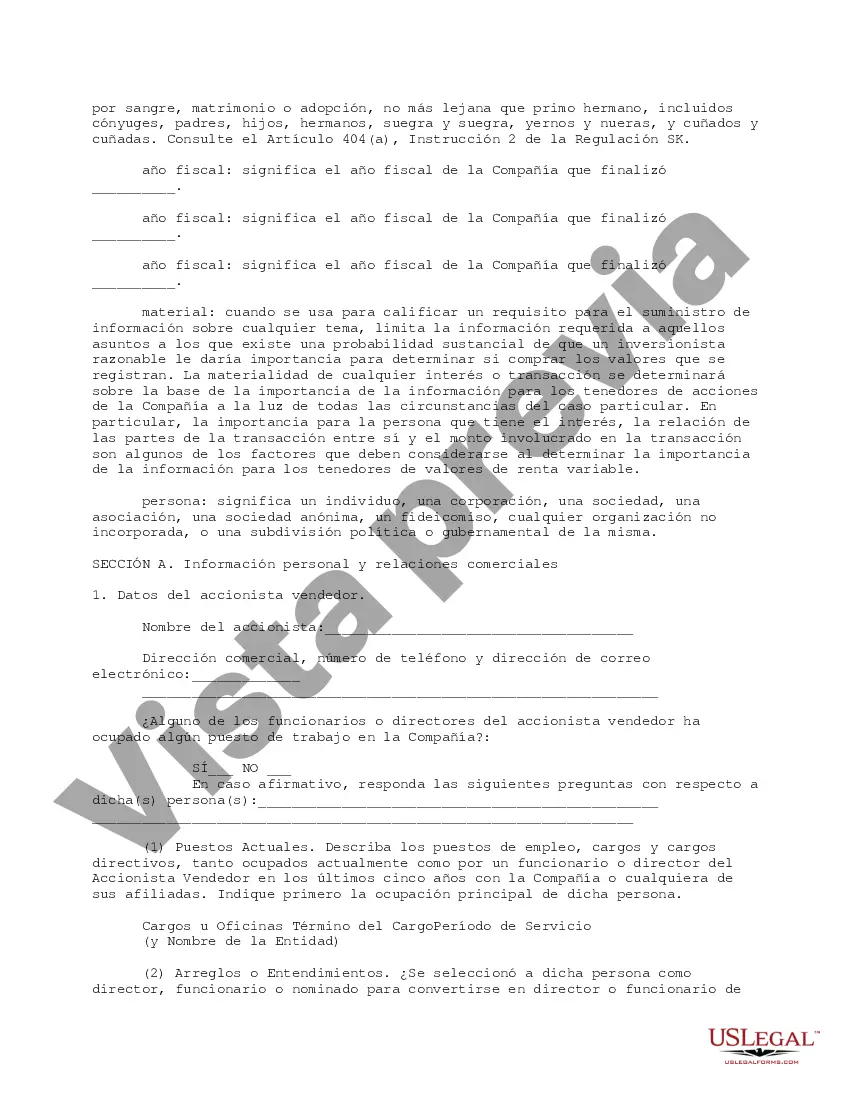 Preview Cuestionario completo para accionistas vendedores