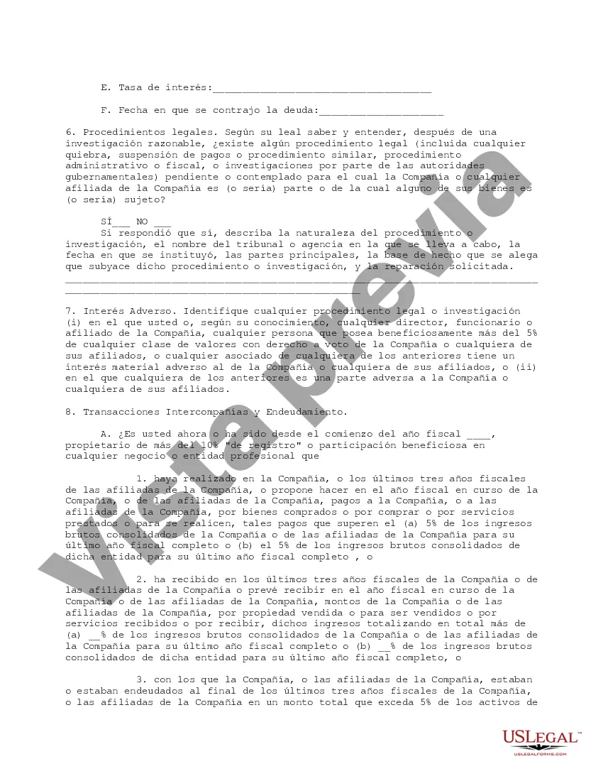 Preview Cuestionario completo para accionistas vendedores