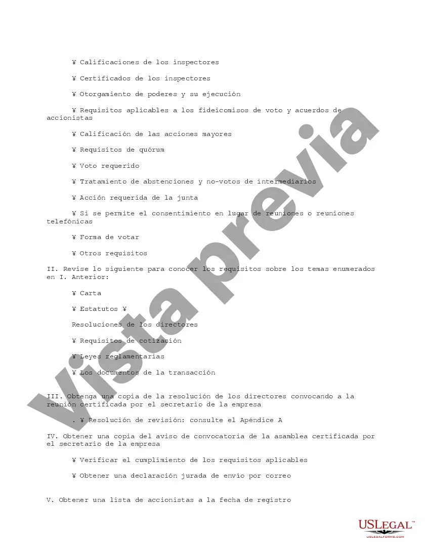 Preview Reunión de Directores Cumplimiento de Requisitos