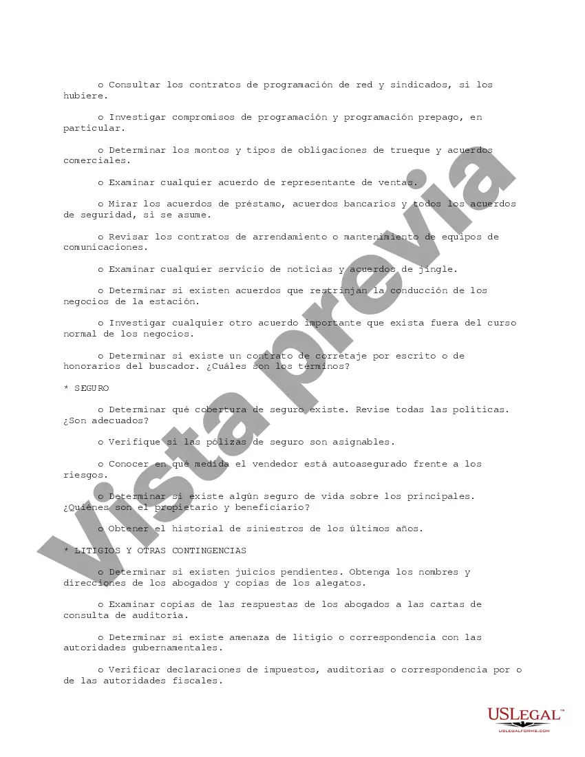 Get Lista de verificación para comprar una estación de transmisión Preview Lista de verificación para comprar una estación de transmisión