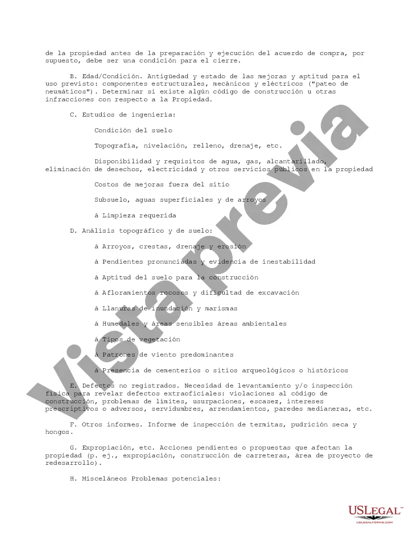 Get Título y lista de verificación de asuntos relacionados Preview Título y lista de verificación de asuntos relacionados