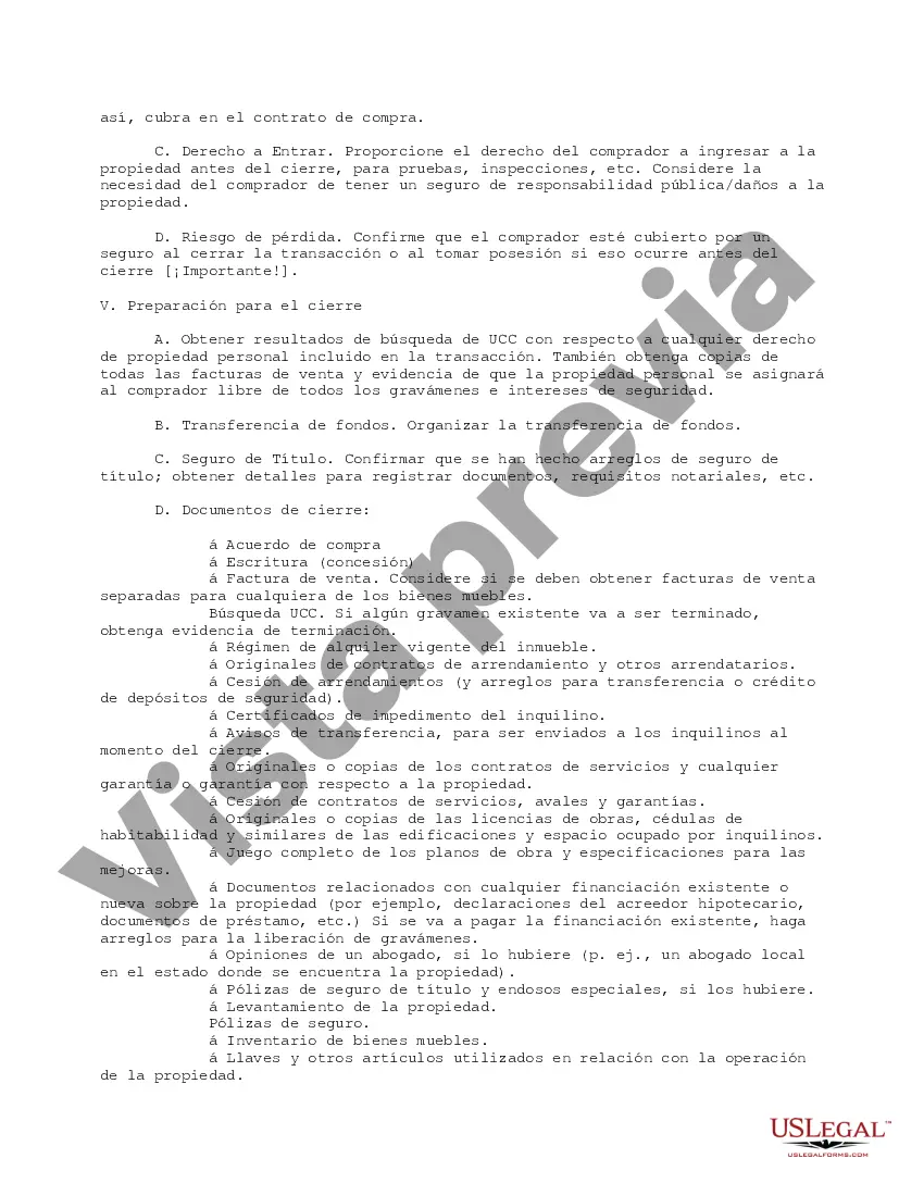 Get Título y lista de verificación de asuntos relacionados Preview Título y lista de verificación de asuntos relacionados