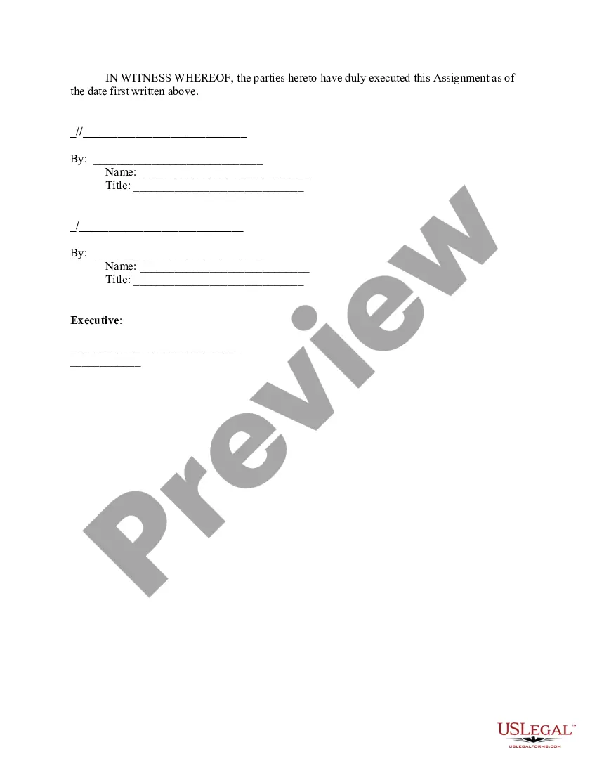 Get Assignment of Employment Agreement Preview Assignment of Employment Agreement