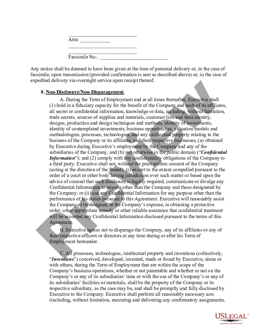 Preview Amended and Restated Employment Agreement