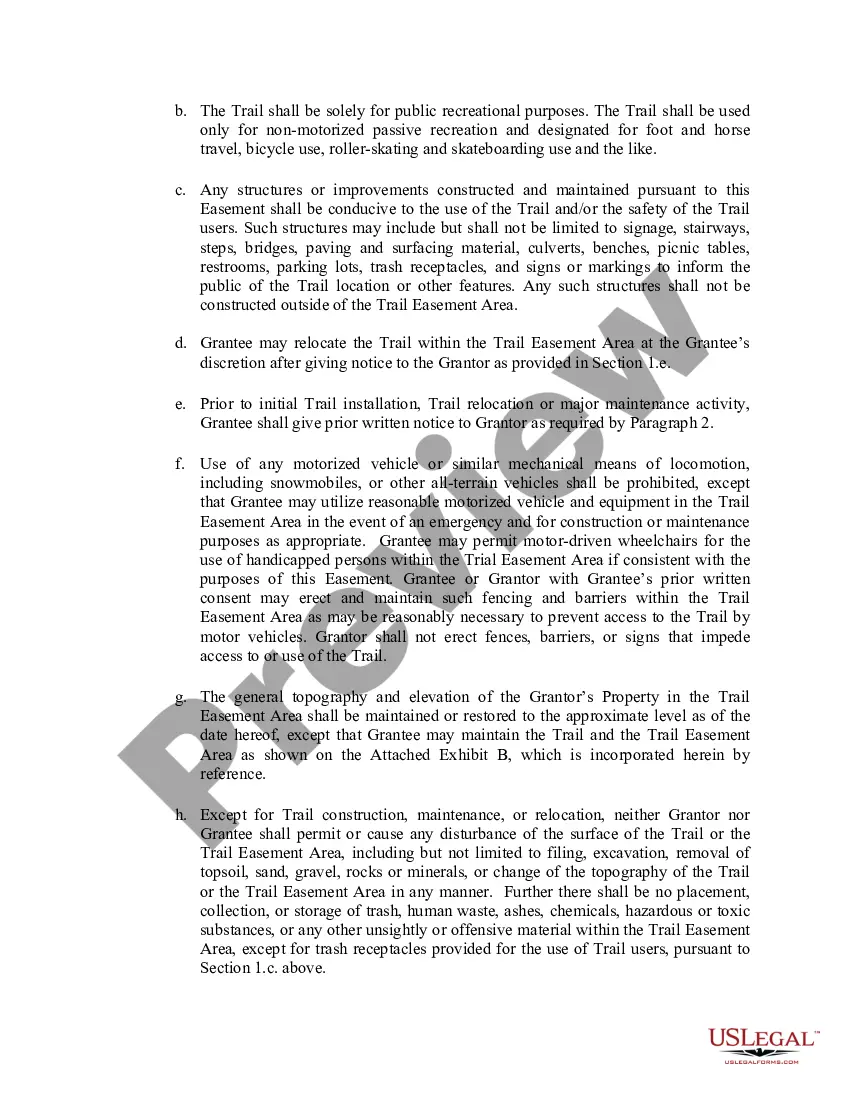 Preview Perpetual Trail Easement