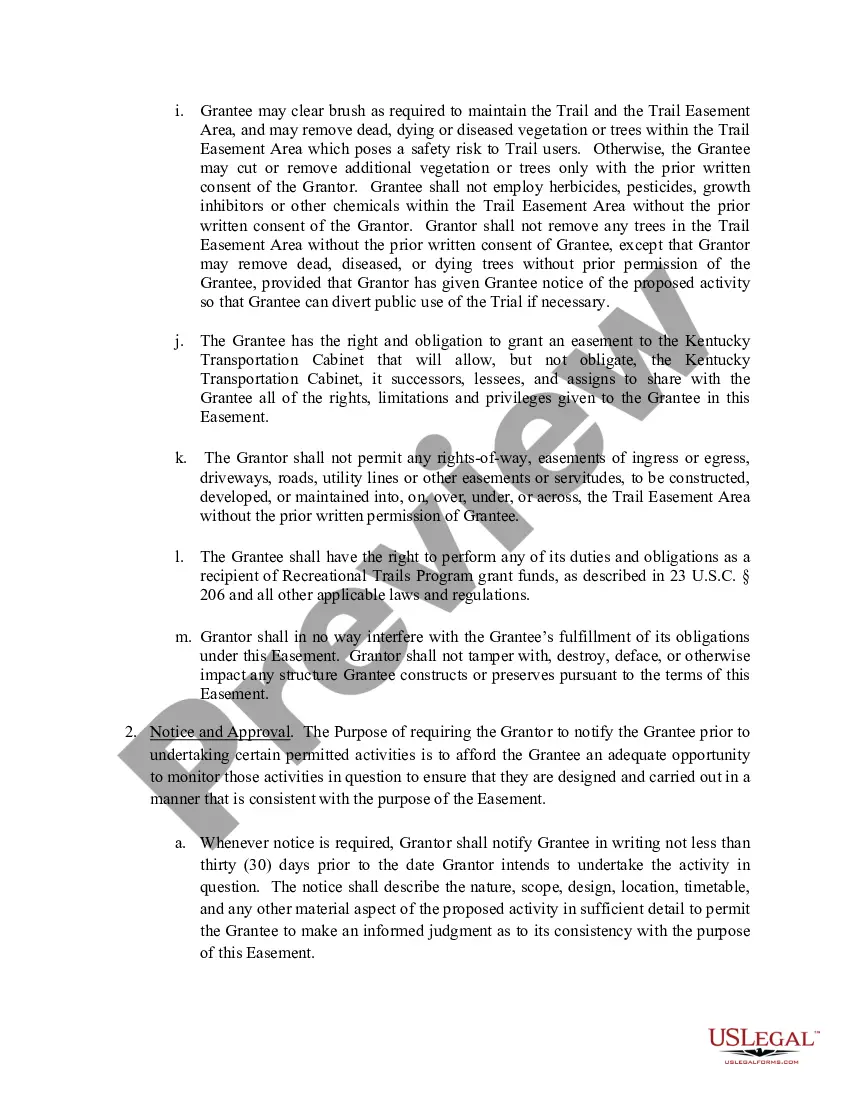 Preview Perpetual Trail Easement