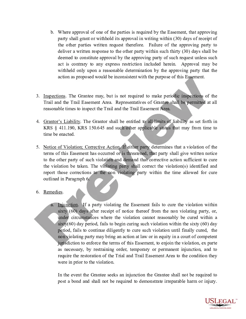 Preview Perpetual Trail Easement