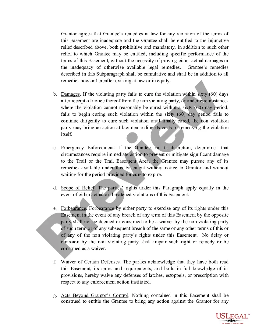 Preview Perpetual Trail Easement