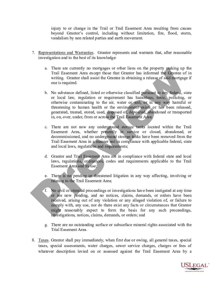 Preview Perpetual Trail Easement