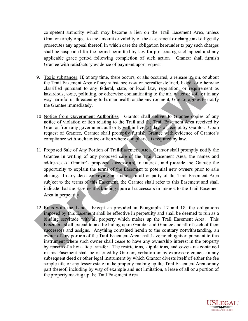 Preview Perpetual Trail Easement