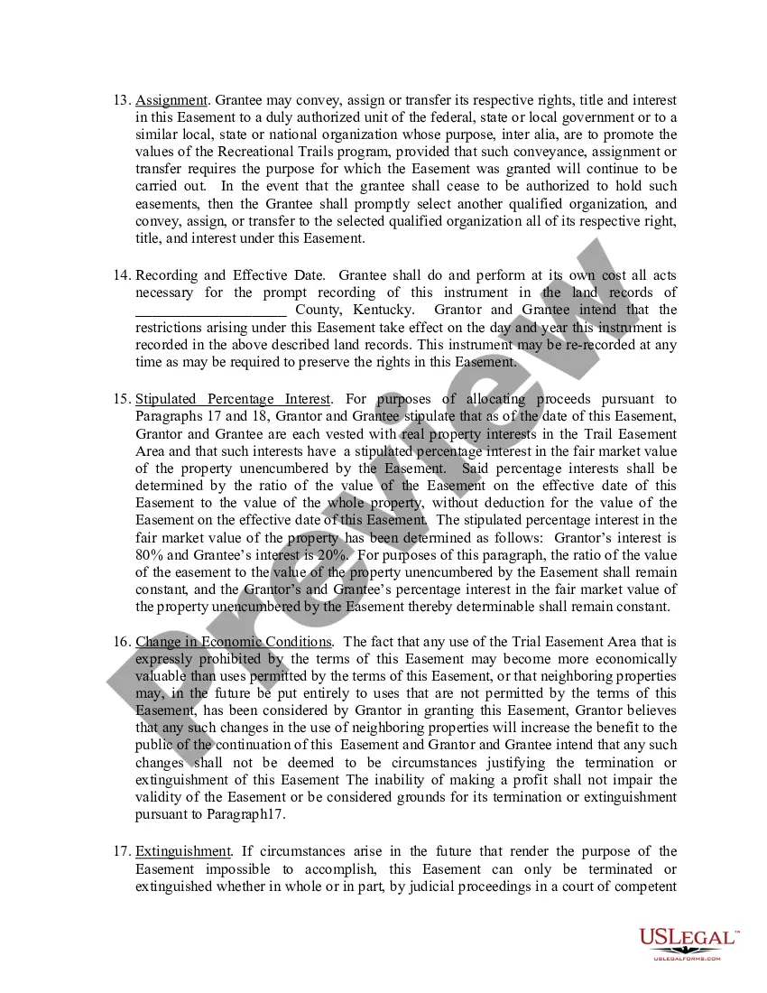 Preview Perpetual Trail Easement