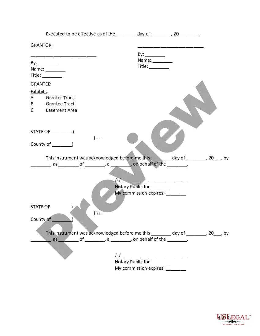 Get Access Easement Preview Access Easement