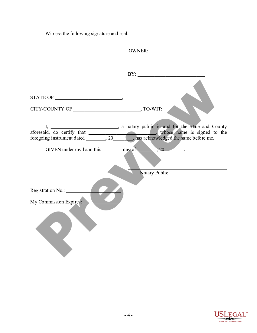 Deed of Easement | US Legal Forms