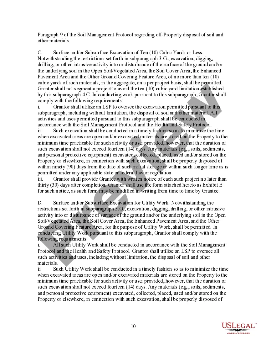 Get Environmental Restriction Easement Preview Environmental Restriction Easement