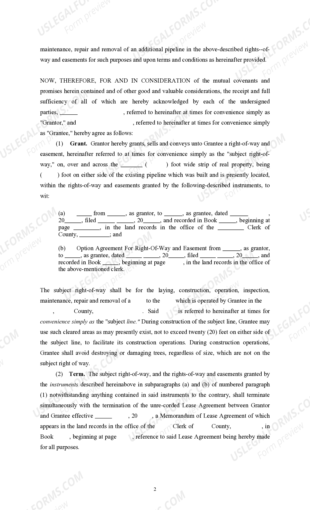 Right-away Easement For Ingress And Egress | US Legal Forms