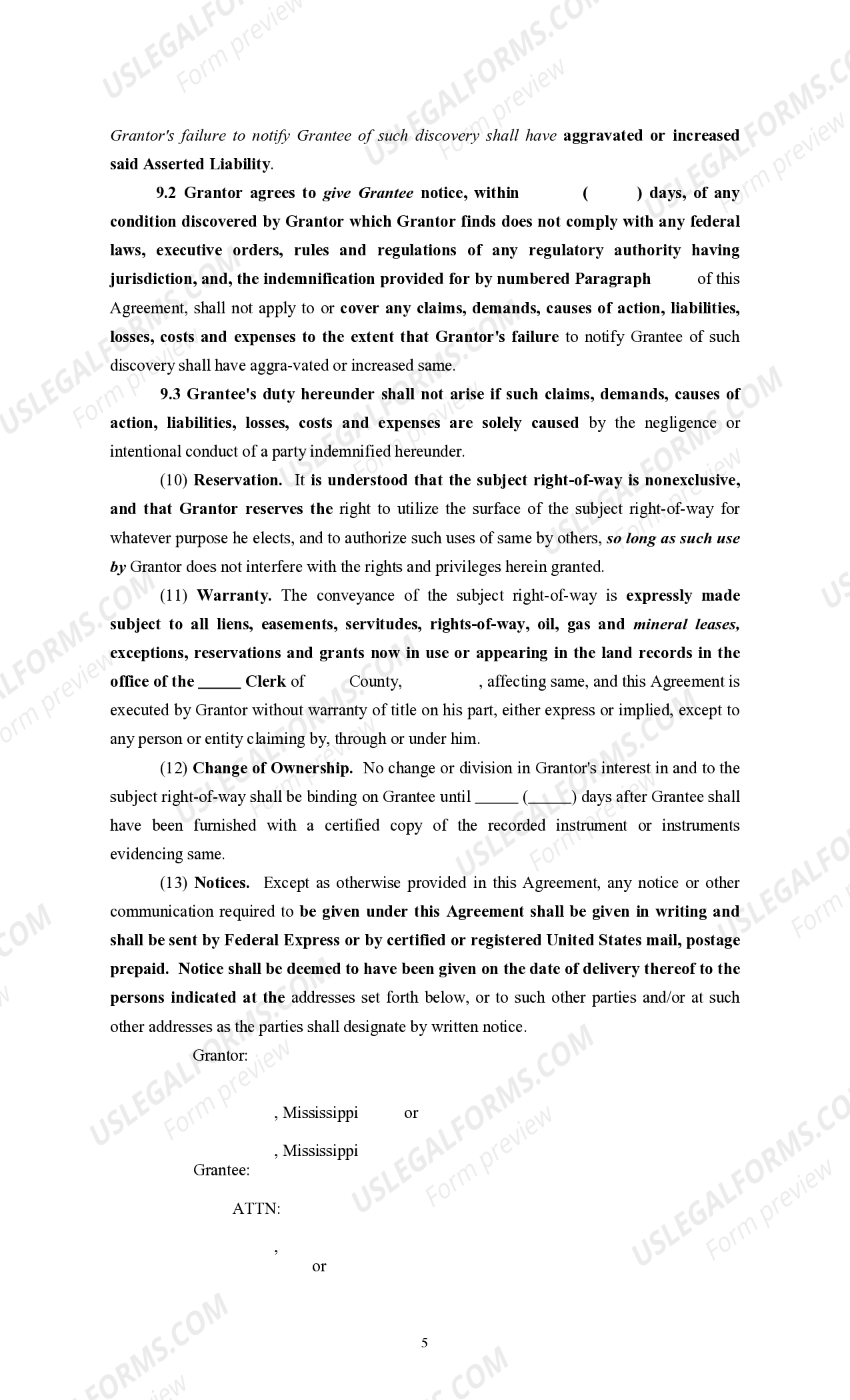 Right-away Easement For Ingress And Egress | US Legal Forms