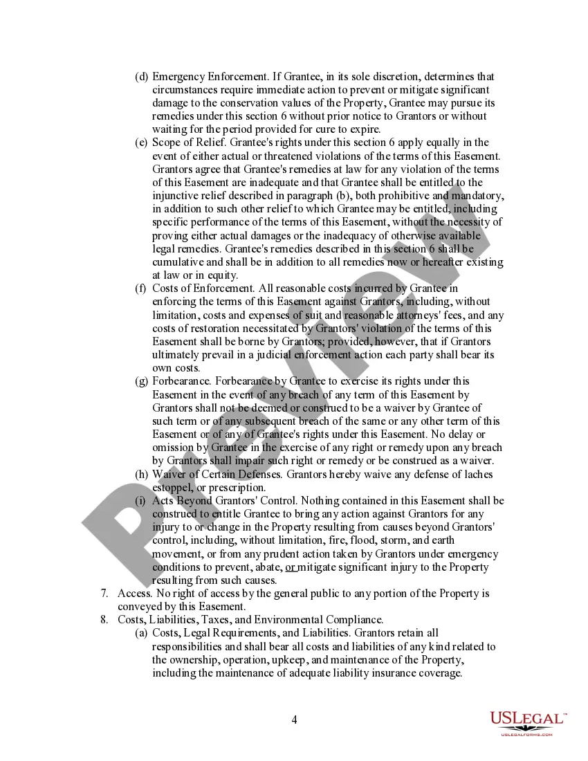 Get Deed of Conservation Easement Preview Deed of Conservation Easement