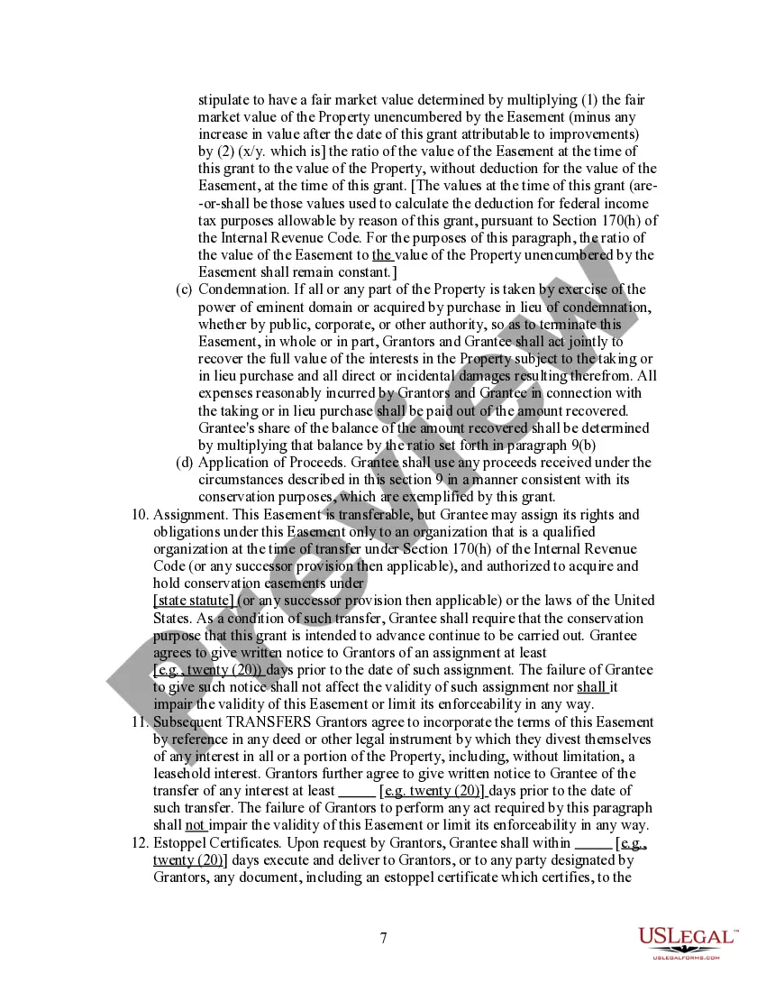 Get Deed of Conservation Easement Preview Deed of Conservation Easement