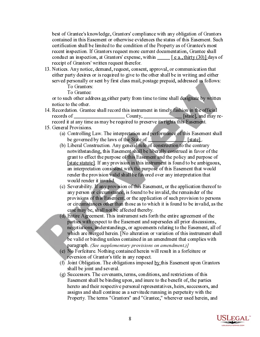 Get Deed of Conservation Easement Preview Deed of Conservation Easement