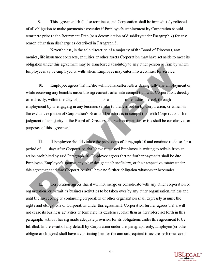Get Nonqualified Defined Benefit Deferred Compensation Agreement Preview Nonqualified Defined Benefit Deferred Compensation Agreement