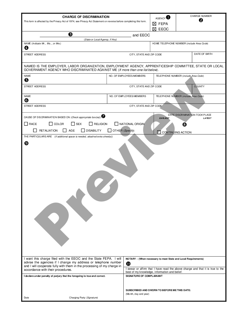 Eeoc Charge Form Fillable Pdf Printable Forms Free Online 2336