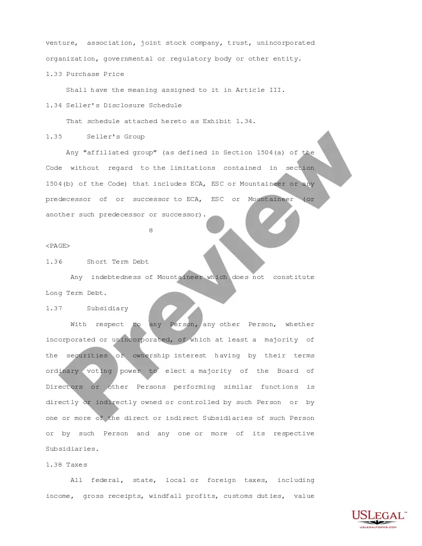 Get Sample Stock Purchase Agreement between Allegheny Energy, Inc., Energy Corp. of America and Eastern Systems Corporation Preview Sample Stock Purchase Agreement between Allegheny Energy, Inc., Energy Corp. of America and Eastern Systems Corporation