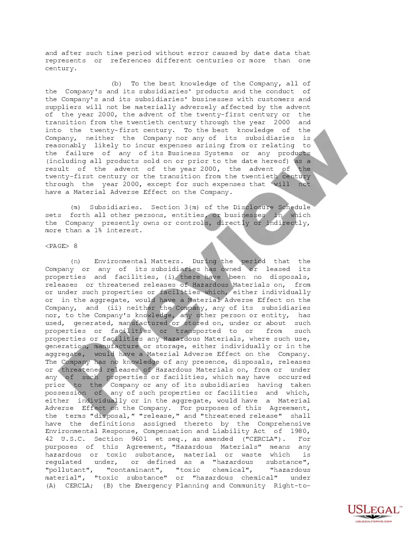 Get Sample Stock Purchase and Investor Rights Agreement of Esoft, Inc. Preview Sample Stock Purchase and Investor Rights Agreement of Esoft, Inc.
