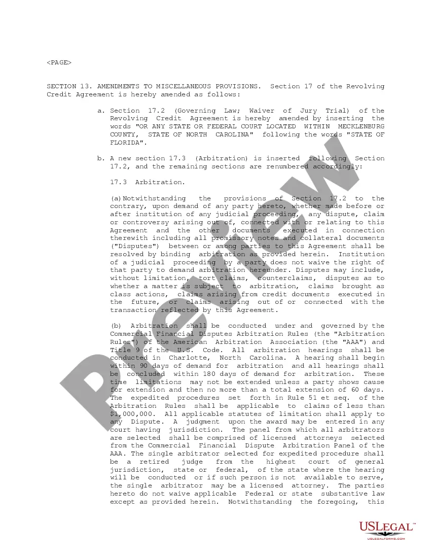 Preview Revolving Credit Loan and Security Agreement between Dixon Ticonderoga Co. and Dixon Ticonderoga, Inc.