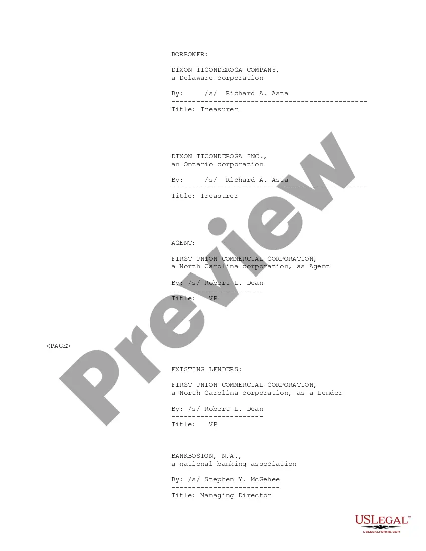 Preview Term Loan Agreement