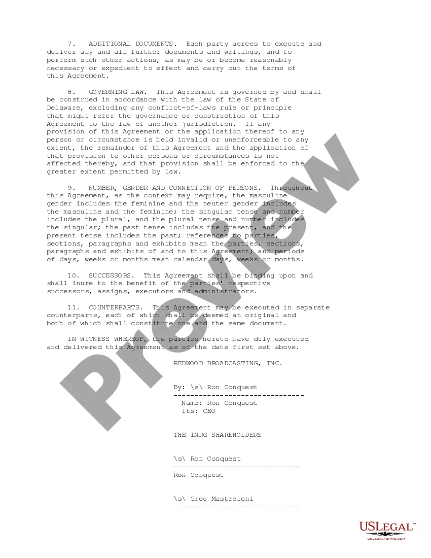 Get Contribution Agreement between Redwood Broadcasting, Inc. and Interactive Radio Group, Inc. Preview Contribution Agreement between Redwood Broadcasting, Inc. and Interactive Radio Group, Inc.