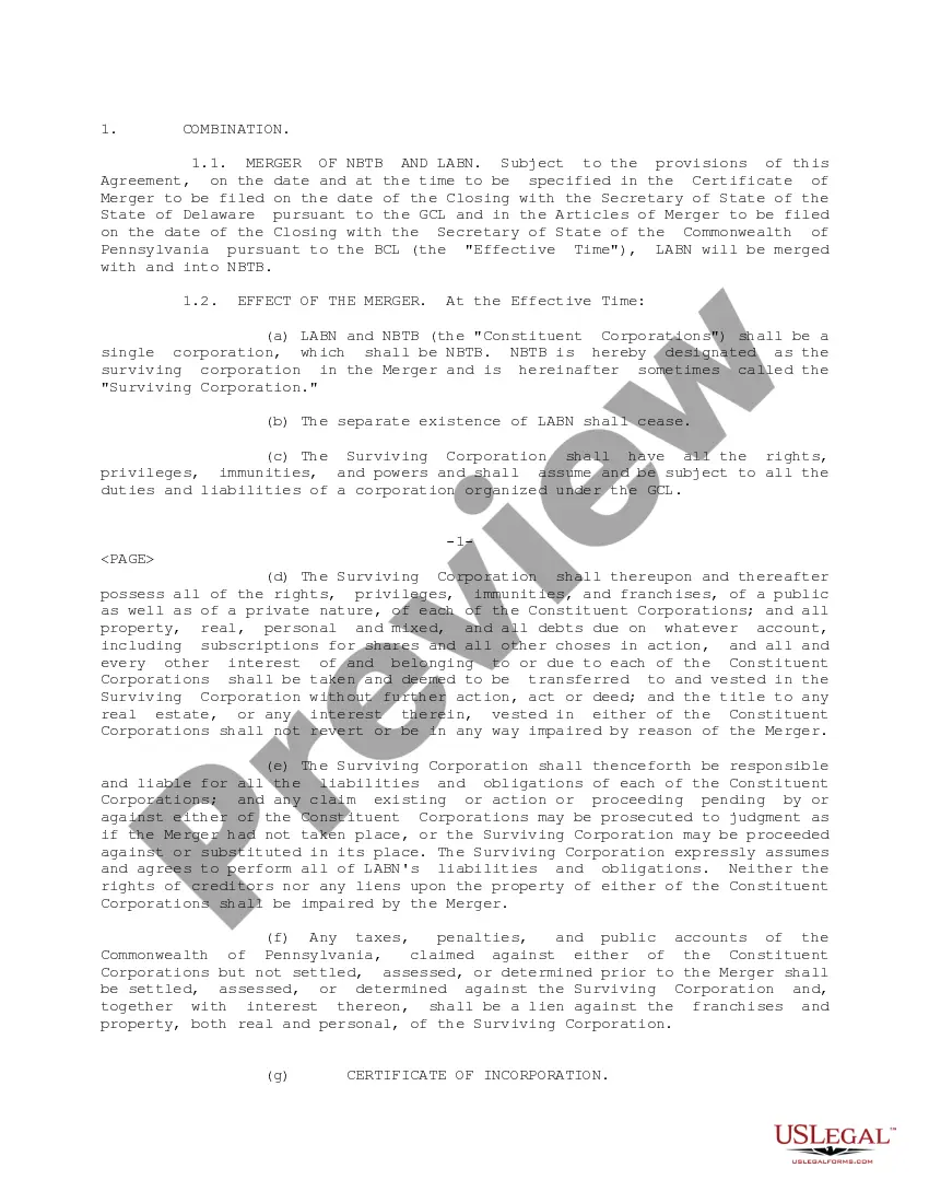 Get Plan of Merger between two corporations Preview Plan of Merger between two corporations