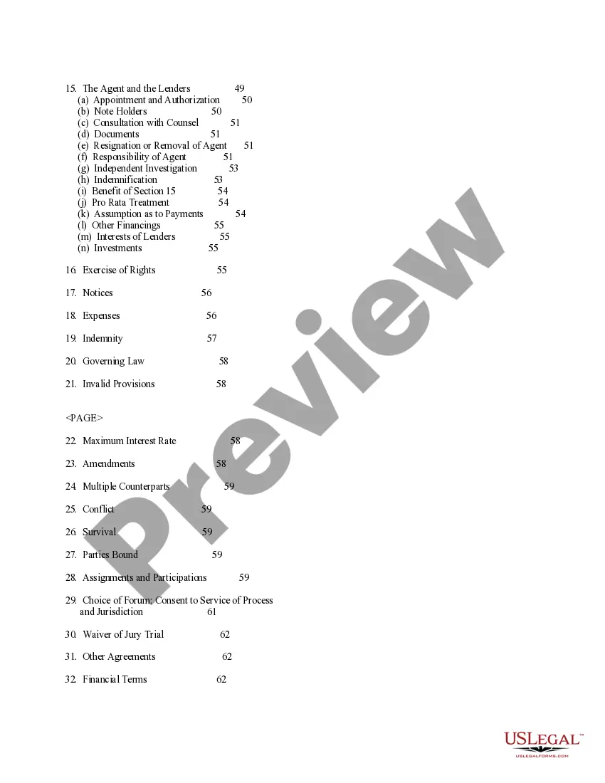 Preview Credit Agreement between Southwest Royalties, Inc. and Bank One Texas