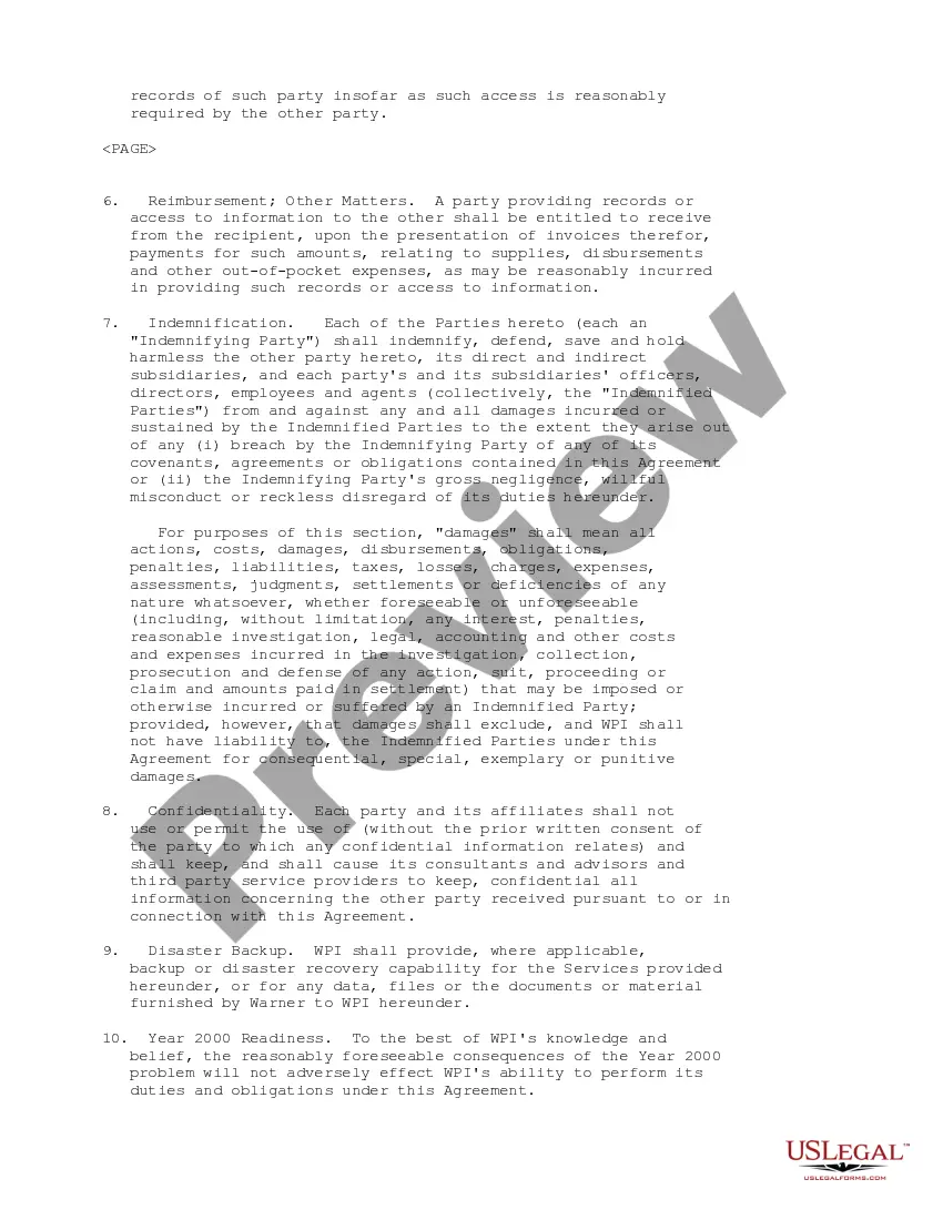 Get Services Agreement between WPI Group, Inc., Warner Power LLC and Warner Power Conversion LLC Preview Services Agreement between WPI Group, Inc., Warner Power LLC and Warner Power Conversion LLC