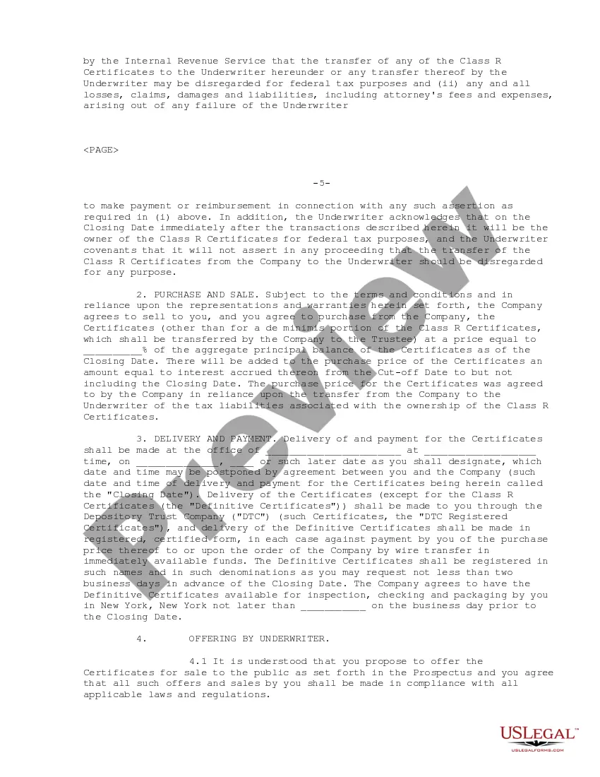 Get Underwriting Agreement of Ameriquest Mortgage Securities, Inc. Preview Underwriting Agreement of Ameriquest Mortgage Securities, Inc.
