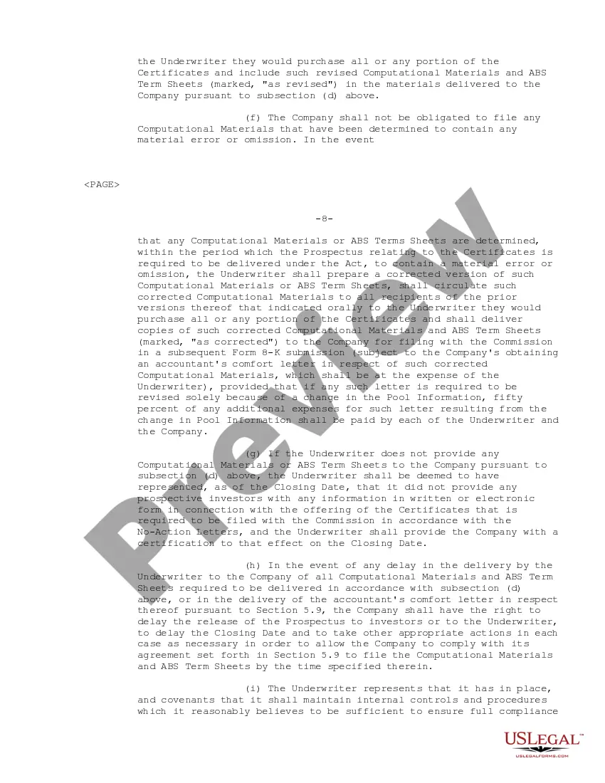 Get Underwriting Agreement of Ameriquest Mortgage Securities, Inc. Preview Underwriting Agreement of Ameriquest Mortgage Securities, Inc.