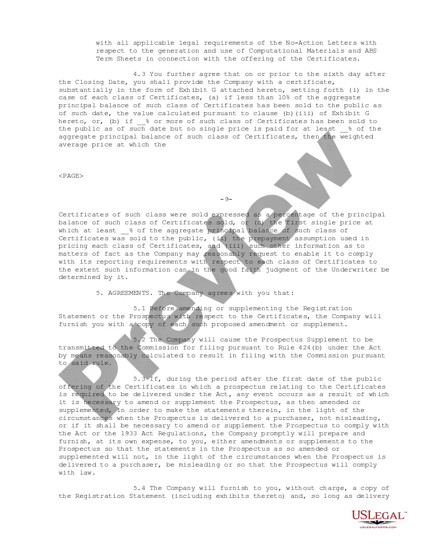 Get Underwriting Agreement of Ameriquest Mortgage Securities, Inc. Preview Underwriting Agreement of Ameriquest Mortgage Securities, Inc.