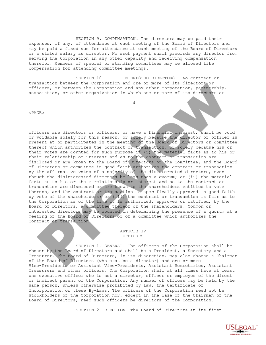 page 4 Bylaws of Ameriquest Mortgage Securities, Inc. preview