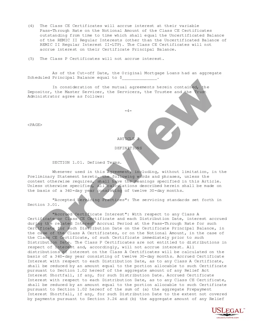 Get Pooling and Servicing Agreement of New Century Mortgage Securities, Inc. Preview Pooling and Servicing Agreement of New Century Mortgage Securities, Inc.