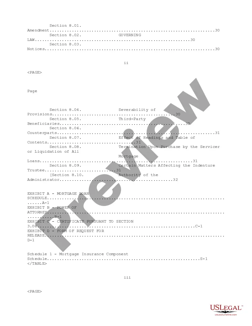 Get Servicing Agreement Preview Servicing Agreement