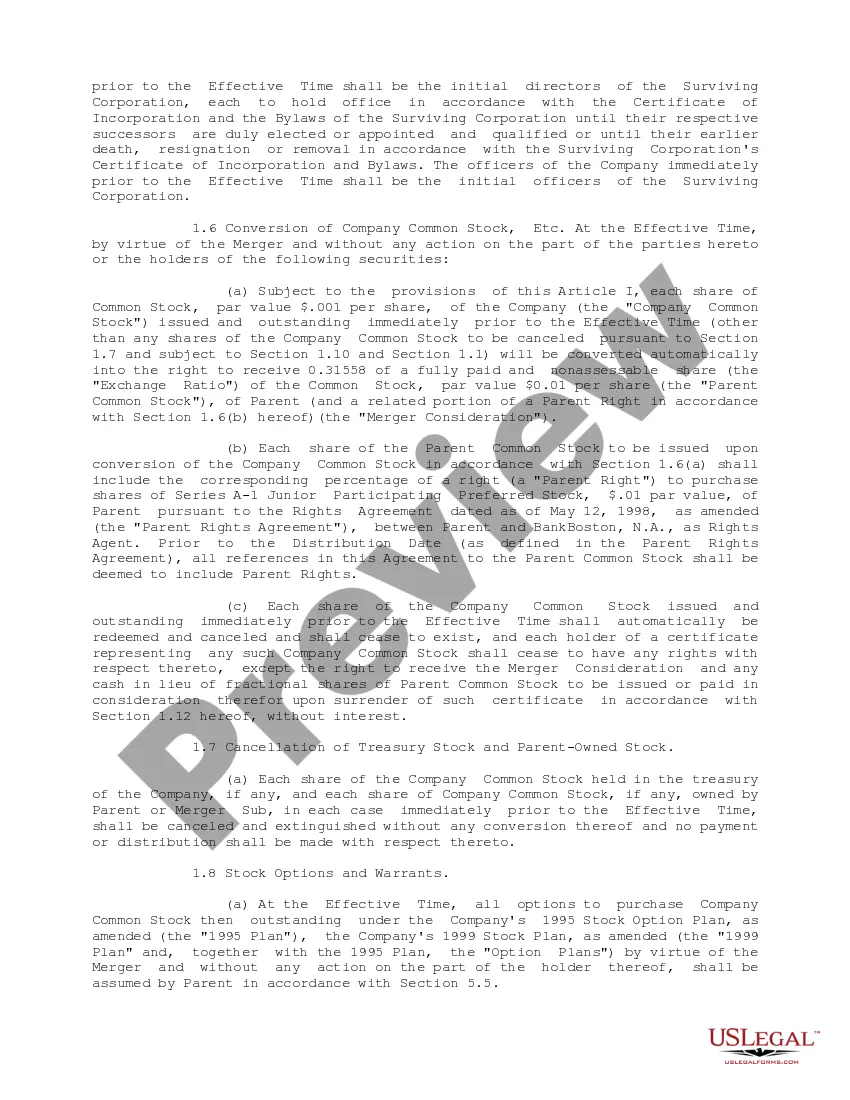 Get Agreement and Plan of Merger between America Online, Inc., MQ Acquisition, Inc. and Mapquest.Com, Inc. Preview Agreement and Plan of Merger between America Online, Inc., MQ Acquisition, Inc. and Mapquest.Com, Inc.