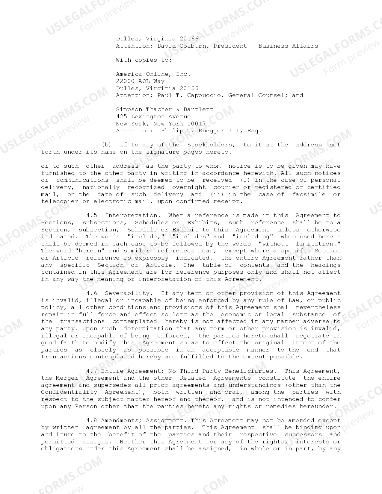Stockholders Agreement Between America Online Inc MQ Acquisition Inc And Mapquest Com Inc 