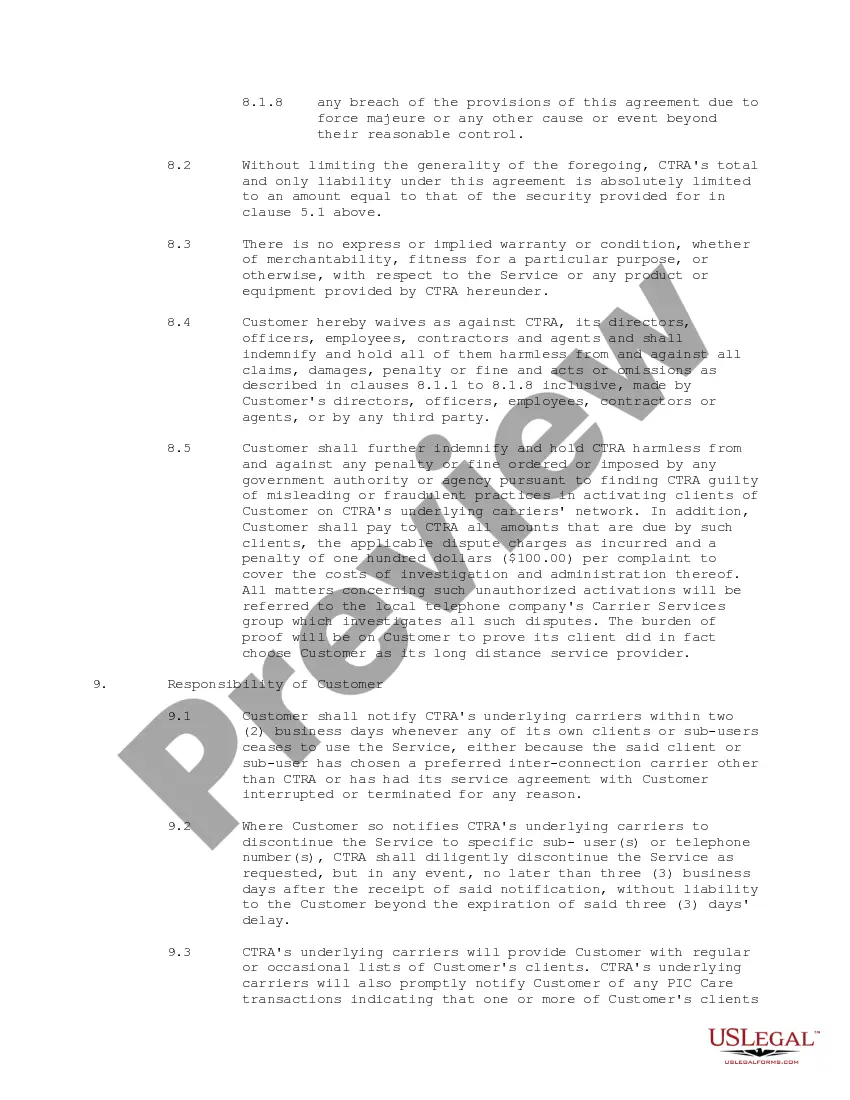 Get Customer Service Agreement between Canadian Telecom Resellers Alliance and APC Telecom, Inc. Preview Customer Service Agreement between Canadian Telecom Resellers Alliance and APC Telecom, Inc.