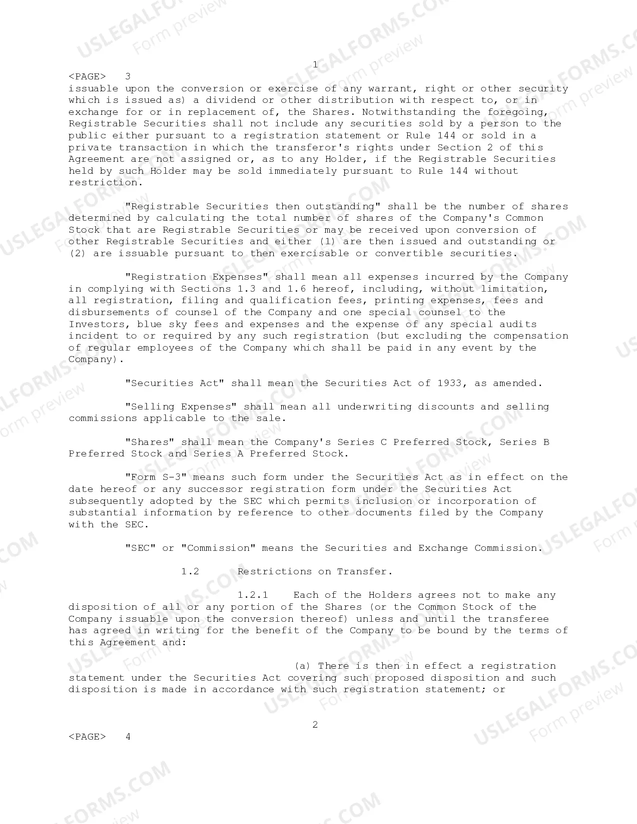 Preview Investors' Rights Agreement between Telocity, Inc., Existing Holders, and Founders
