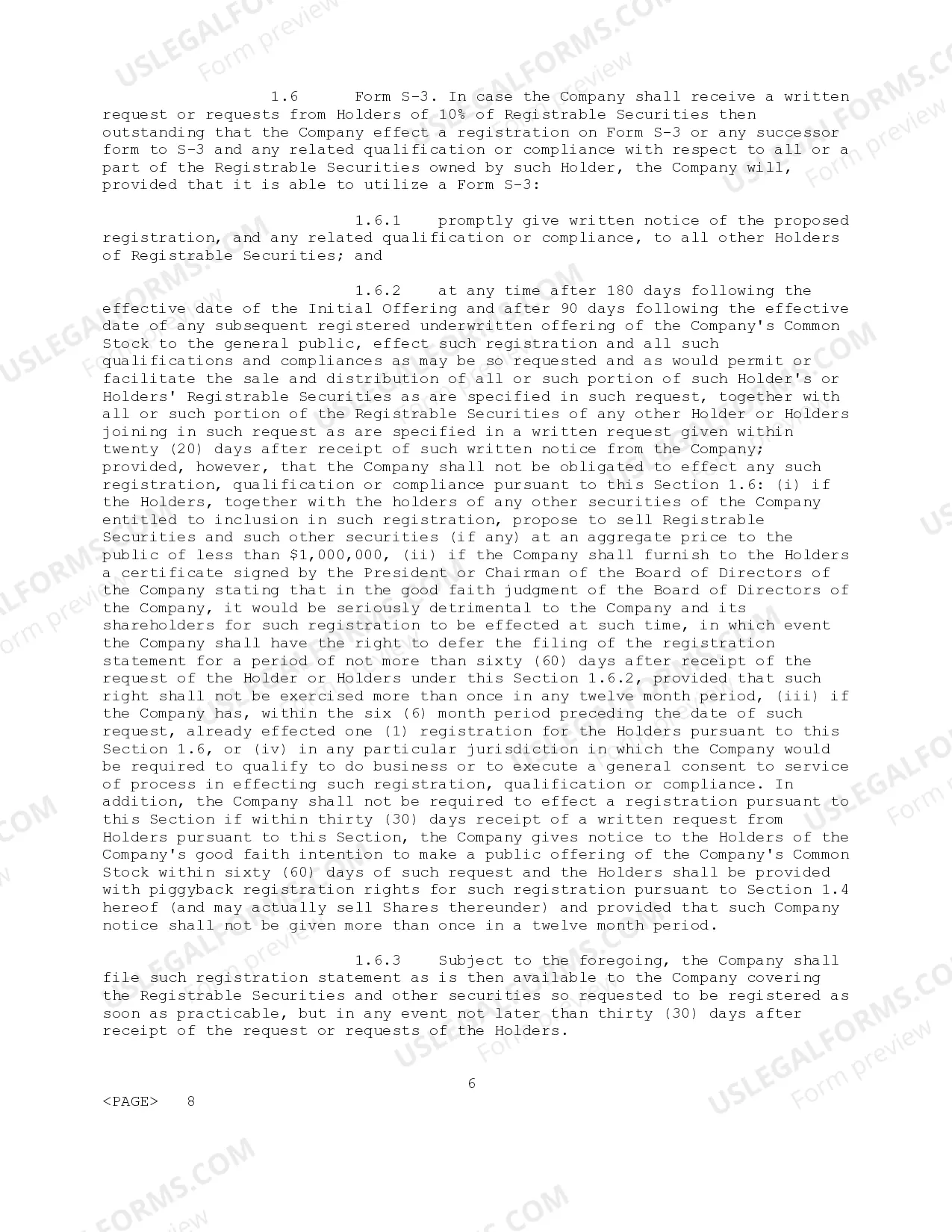Preview Investors' Rights Agreement between Telocity, Inc., Existing Holders, and Founders