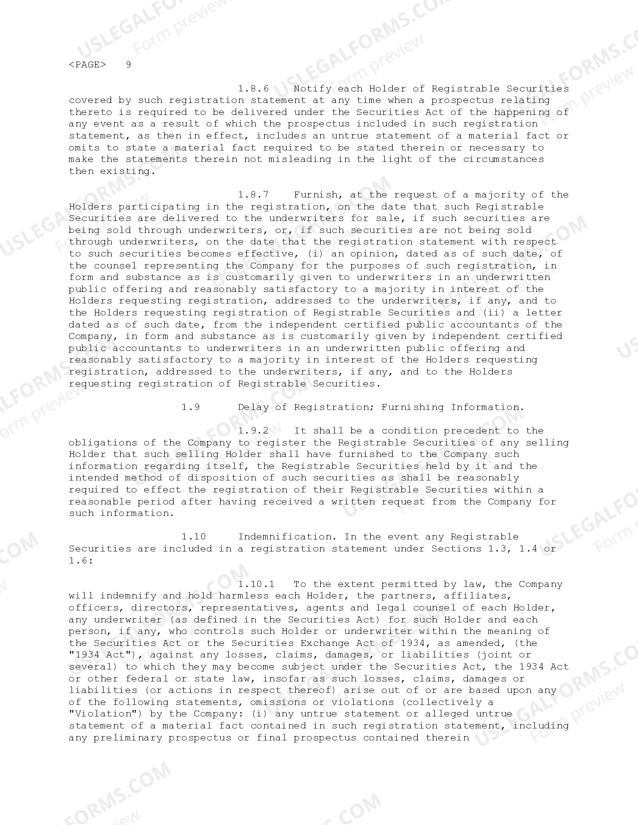 Preview Investors' Rights Agreement between Telocity, Inc., Existing Holders, and Founders