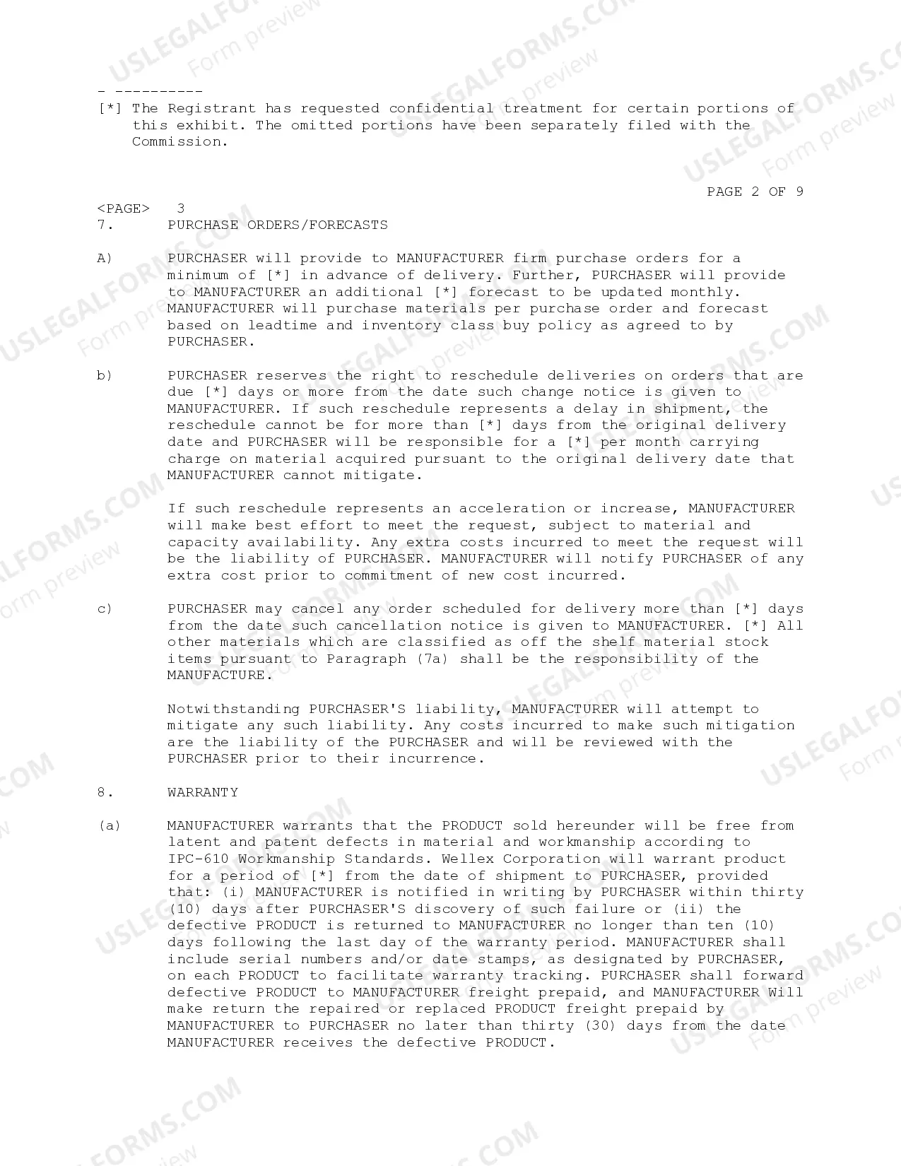 Preview Product Manufacturing Agreement between Wellex Corporation and Telocity, Inc.
