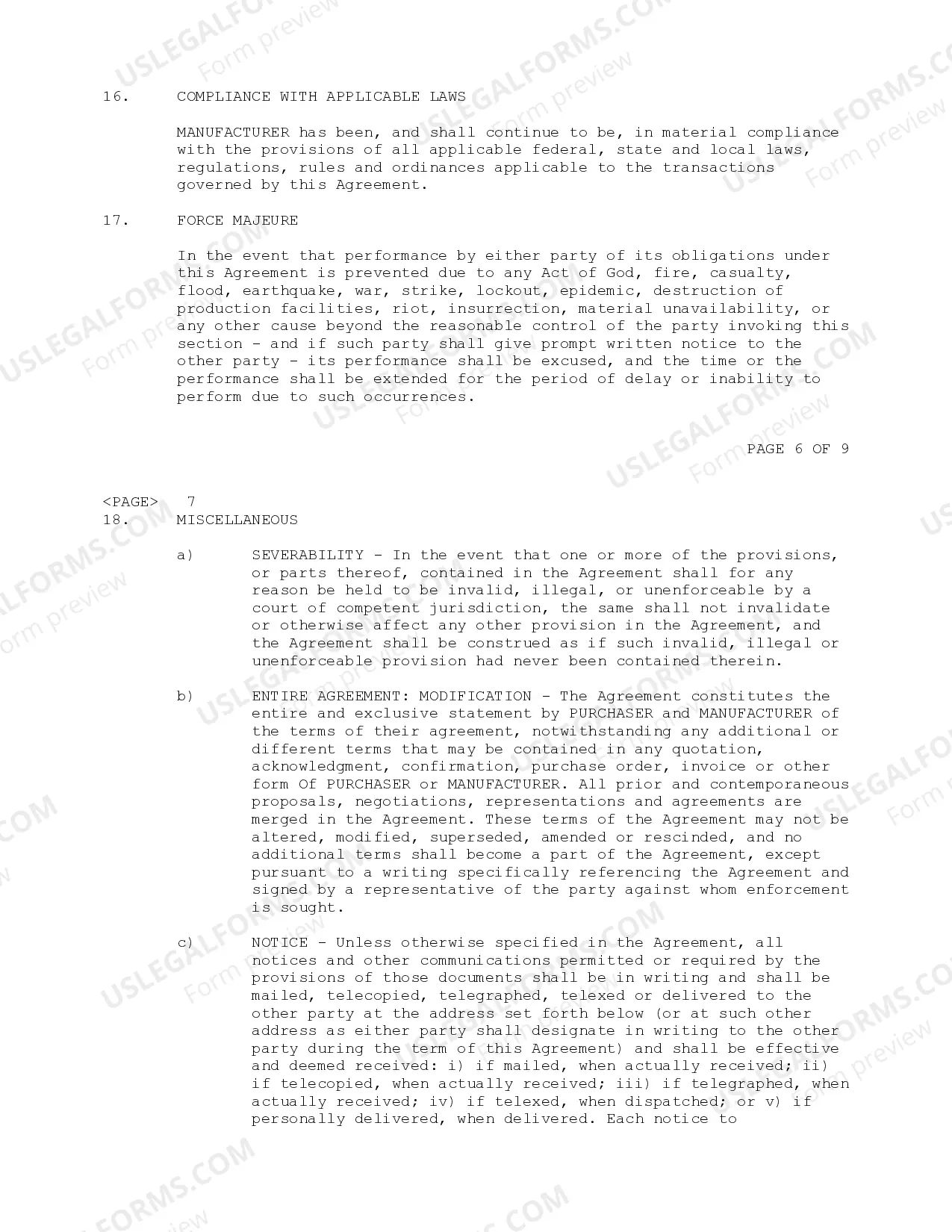 Preview Product Manufacturing Agreement between Wellex Corporation and Telocity, Inc.