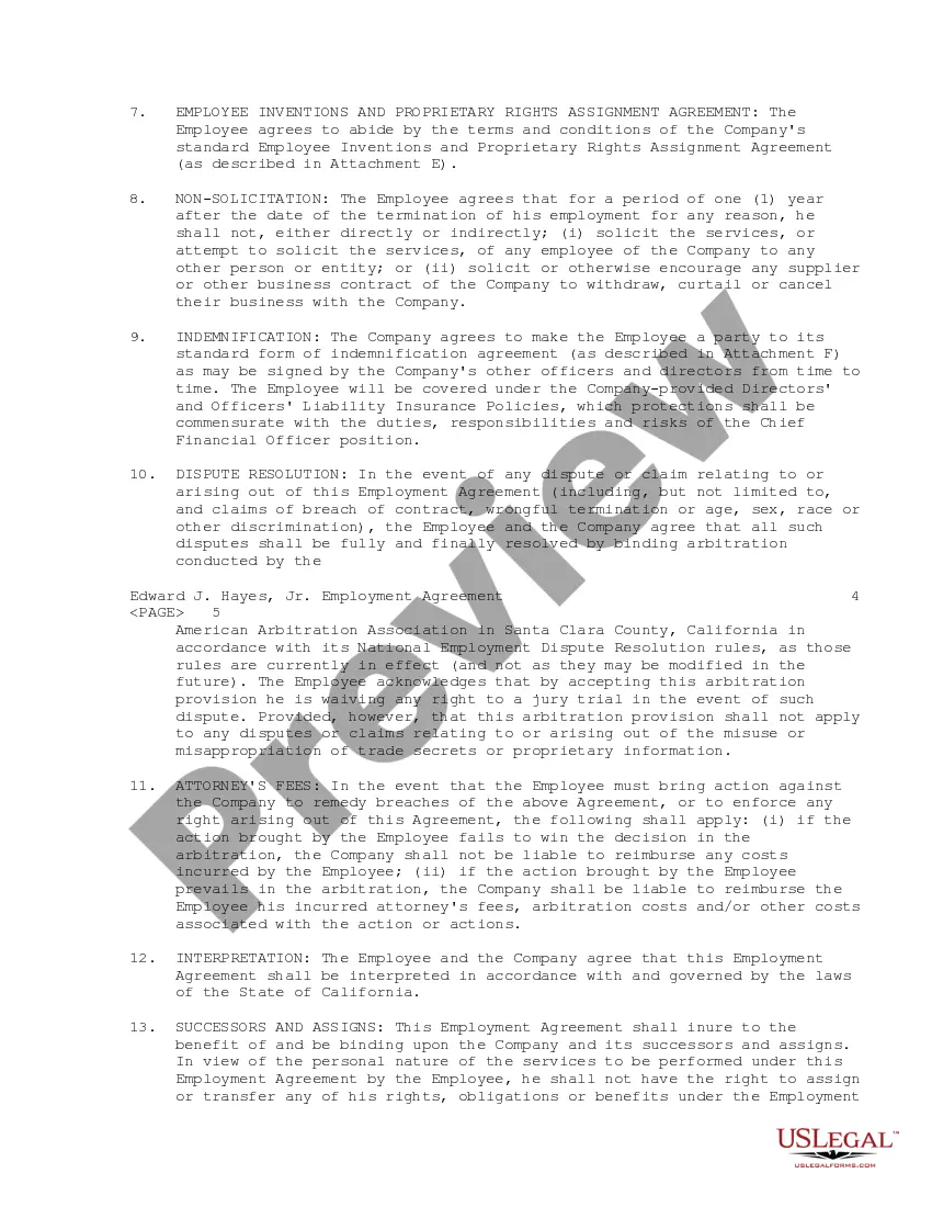 Get Sample Employment Agreement between Telocity, Inc. and Executive Vice President and Chief Financial Officer Preview Sample Employment Agreement between Telocity, Inc. and Executive Vice President and Chief Financial Officer